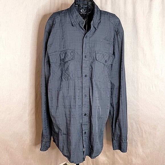 Harley-Davidson Other - HARLEY DAVIDSON Charcoal Gray Dress Shirt XL